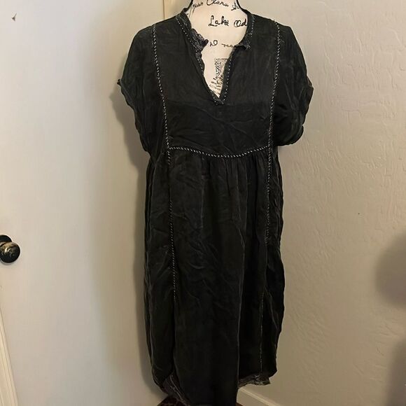 Zadig & Voltaire Rastana Black Distressed Detailed Dress Minimalist Pockets - Picture 5 of 16